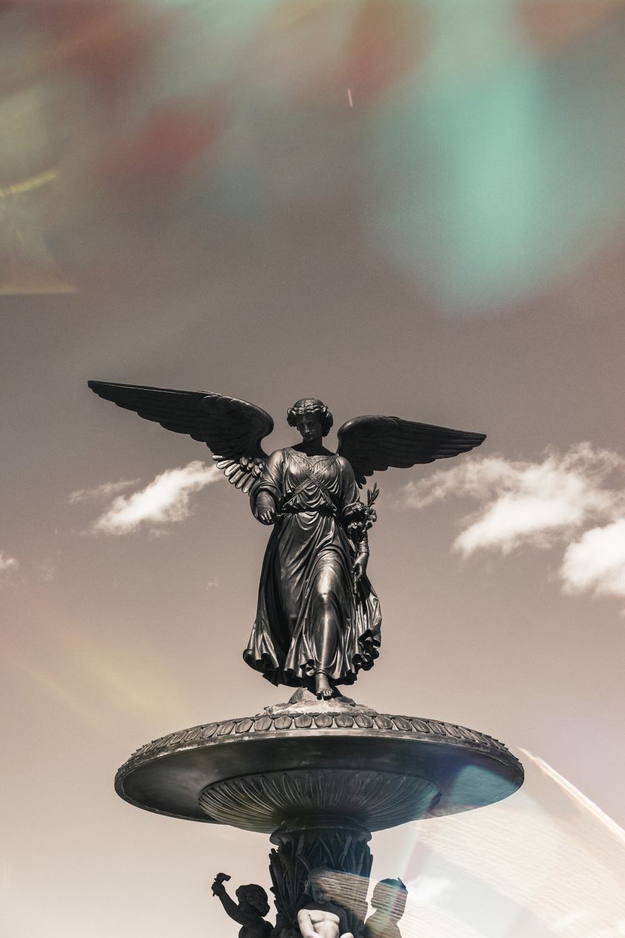 Fuente Bethesda con el ángel en Central Park
