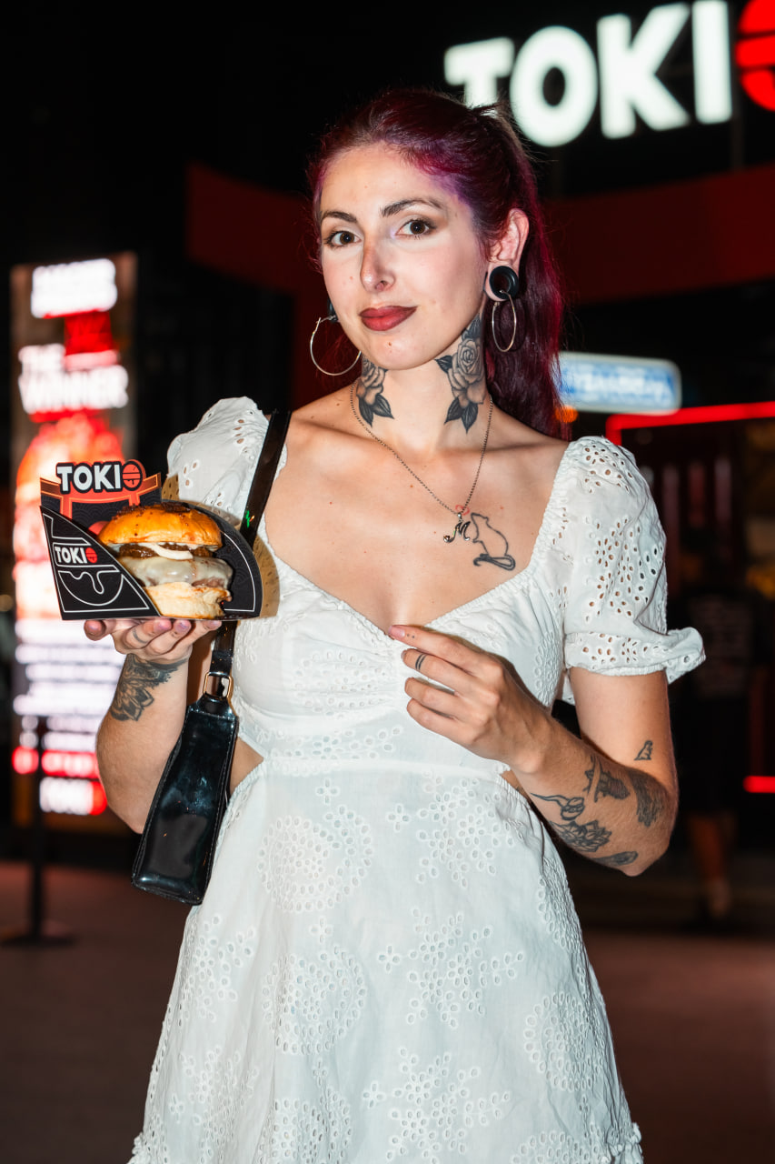 Hamburguesa gourmet de food truck